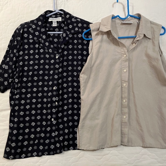 Lot of 2 Vintage Marsh Landing Button Down Tops - Picture 1 of 4